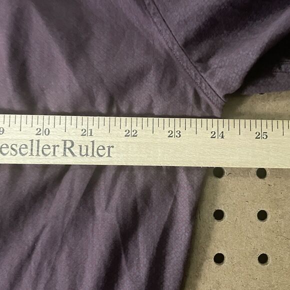 Ermenegildo Zegna Z Button Up Shirt Mens XL/16.5 Maroon Geometric Modern Turkey - Picture 8 of 10